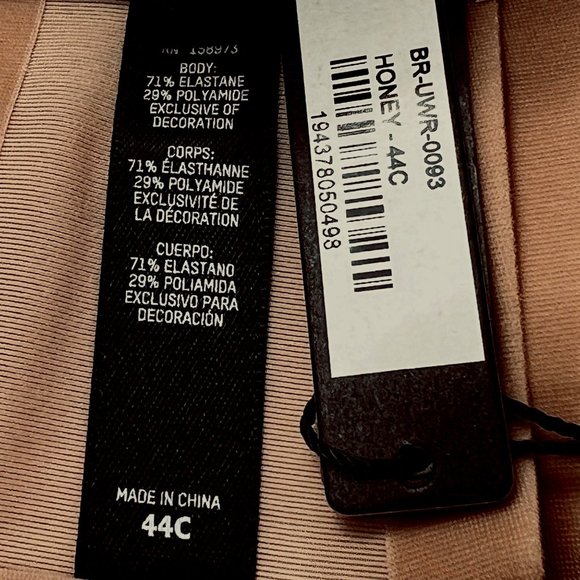 SKIMS Naked Underwire Demi Bra 44C Honey - Picture 9 of 11